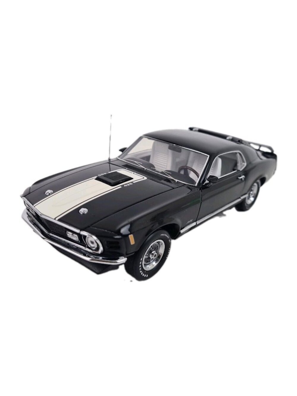 Franklin Mint 1970 Limited Edition Mustang Mach 1 Black 1:24 DieCast B11C408